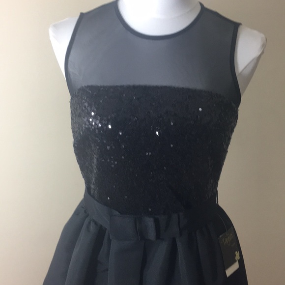 Taylor Mixed Media Fit & Flare Dress - Picture 5 of 8